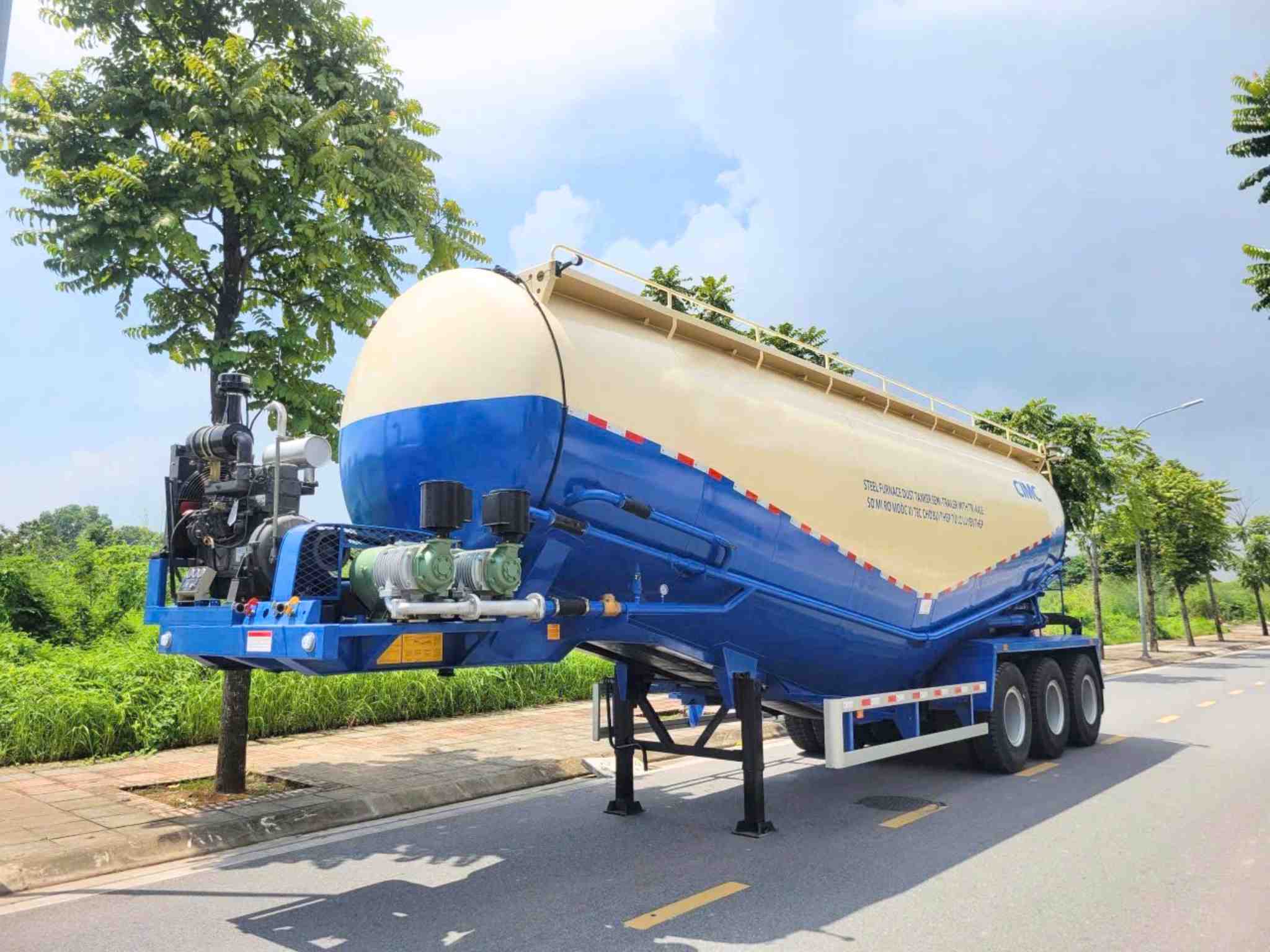 Mooc Bồn Xi Téc Chở Xi Măng Rời CIMC 52 Khối